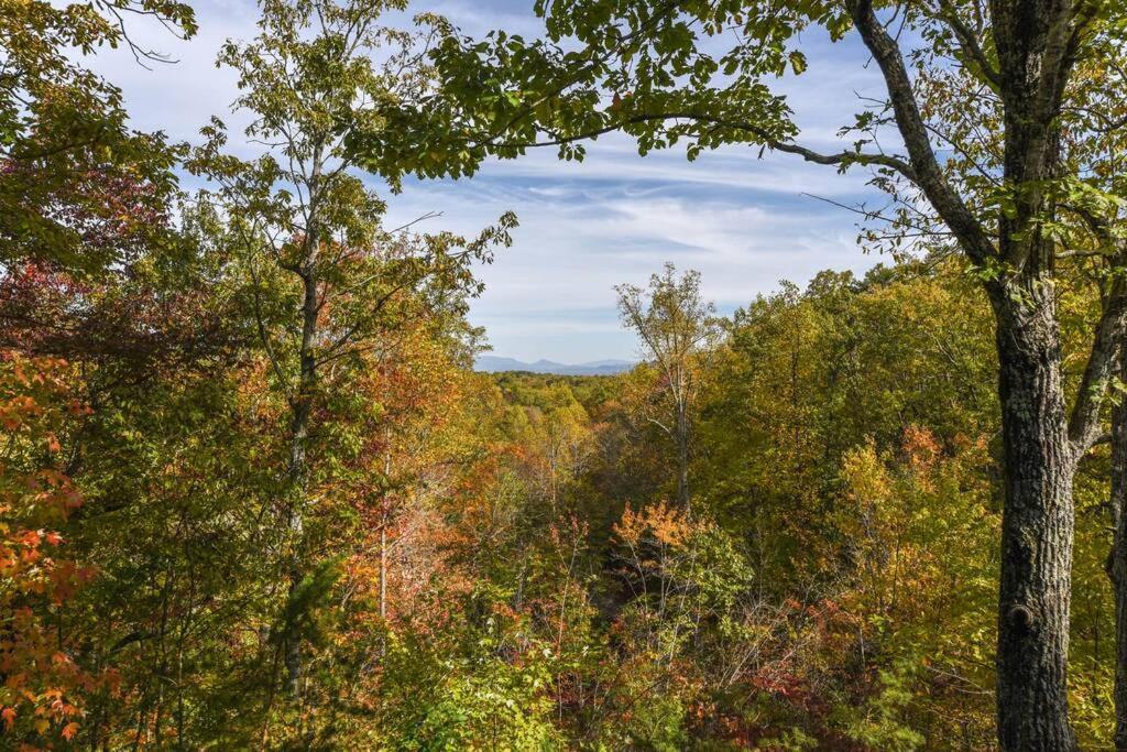 View! Cozy, Private, Fireplace, Hot Tub Log Cabin, Honeymoon! سيفيرفيل المظهر الخارجي الصورة