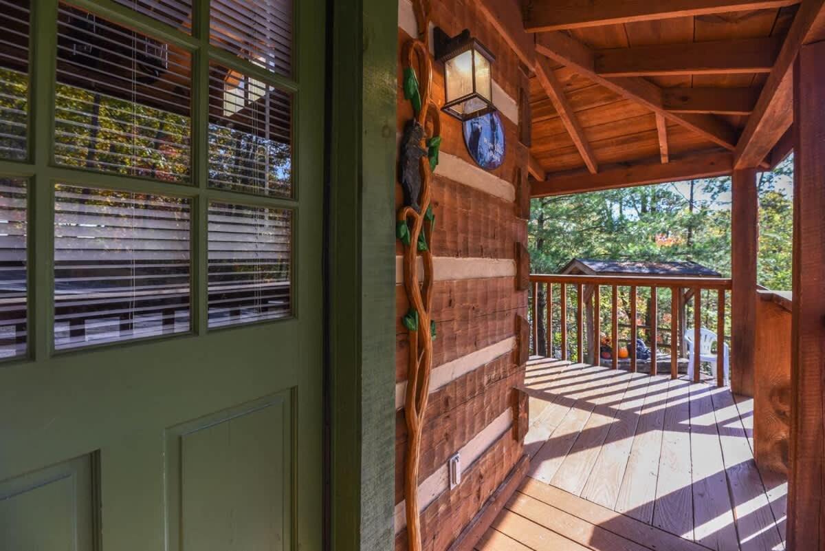 View! Cozy, Private, Fireplace, Hot Tub Log Cabin, Honeymoon! سيفيرفيل المظهر الخارجي الصورة