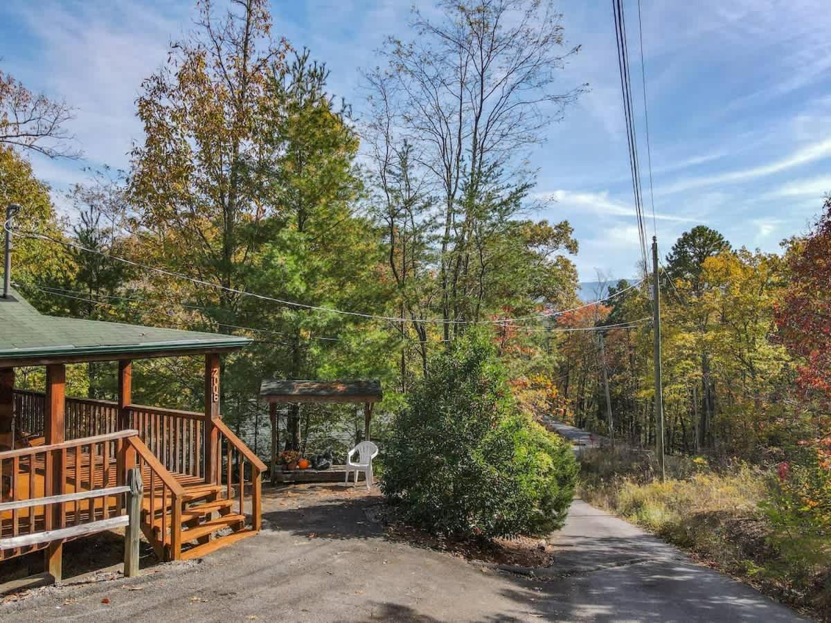View! Cozy, Private, Fireplace, Hot Tub Log Cabin, Honeymoon! سيفيرفيل المظهر الخارجي الصورة